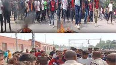 बिहार, राजस्थान समेत देश के कई राज्यों में भारी विरोध-प्रदर्शन और तोड़फोड़, भभुआ-पटना इंटरसिटी ट्रेन में आगजनी